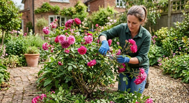 Knockout Roses Pruning in Aiken, SC
